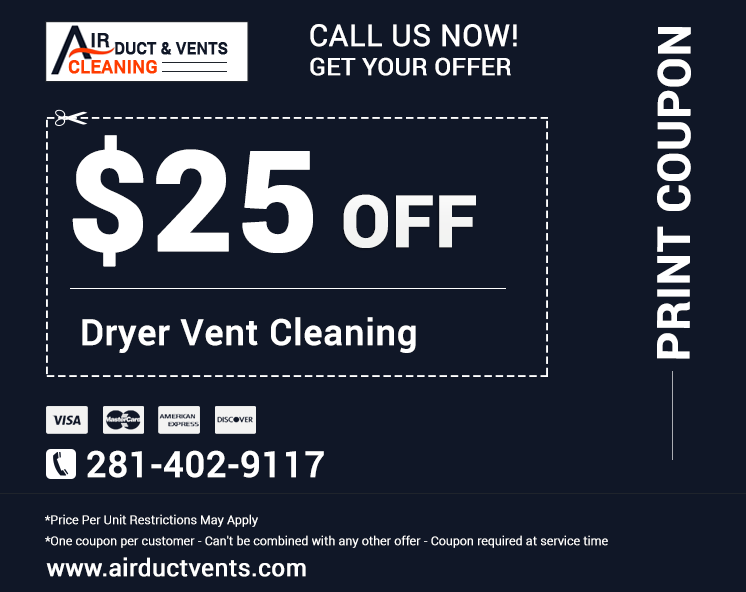 Dryer Vent Cleaning TX Printable Coupon
